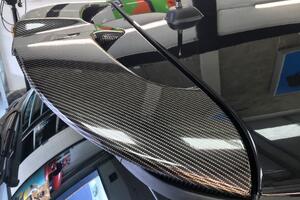 carbon-wrapped-spoiler-gloss-vinyl Gloss Carbon Fibre Wrap