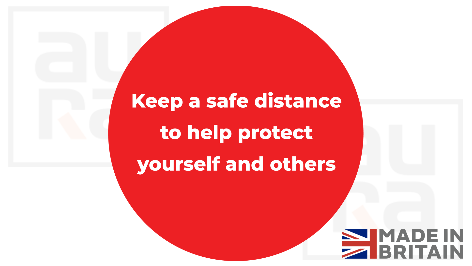Keep a safe distance covid19 social distance shop floor sticker for business