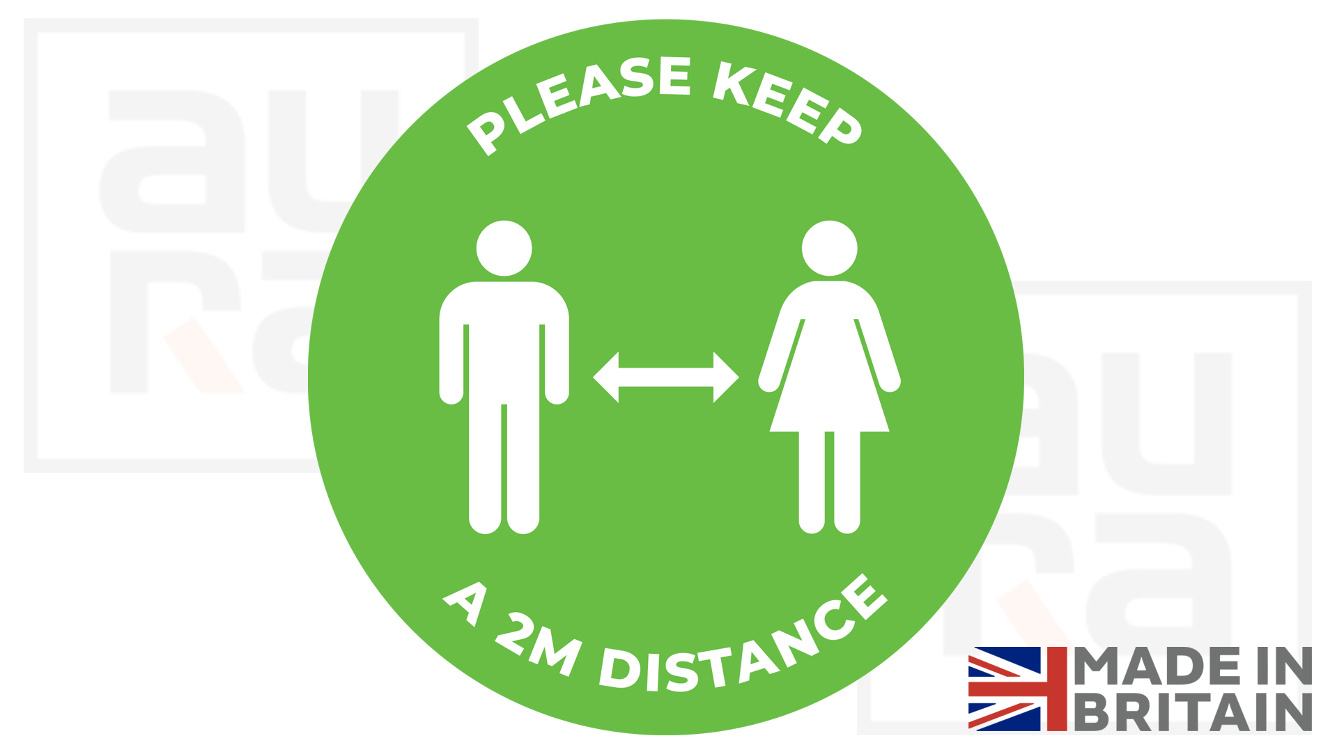 Please keep a 2m distance covid19 social distance shop floor sticker for business